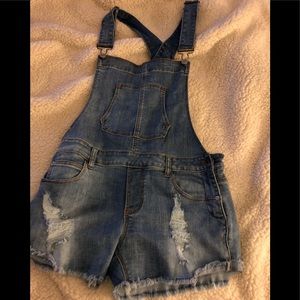 Denim overalls